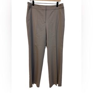 ST. JOHN‎ Wool Stretch Dress Pants Tan Straight-leg - Size 10 - FLAWS